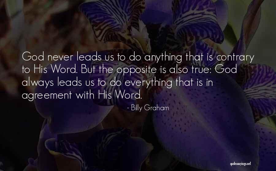 God Leads Us Quotes By Billy Graham