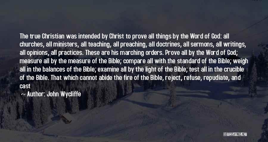 God Light Bible Quotes By John Wycliffe