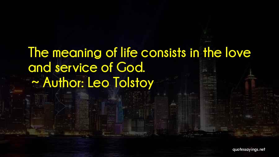 God Love Quotes By Leo Tolstoy