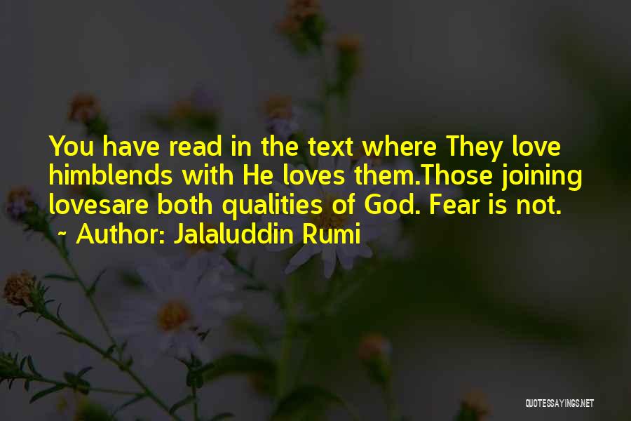 God Loves You Quotes By Jalaluddin Rumi