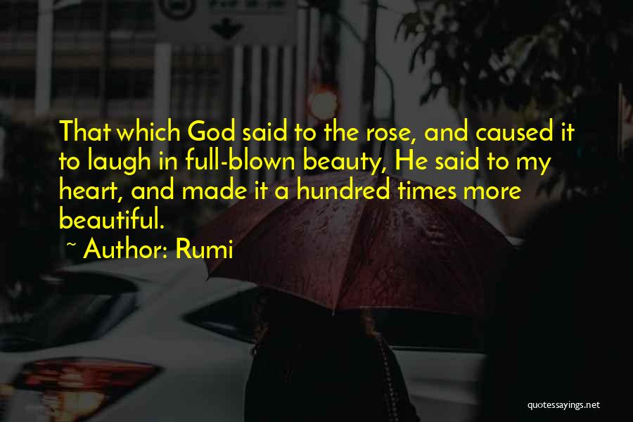 God Made Beauty Quotes By Rumi