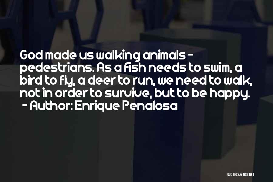 God Made Me Happy Quotes By Enrique Penalosa
