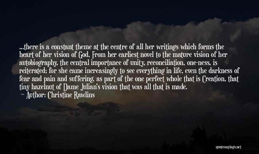 God Made Me Perfect Quotes By Christine Rawlins