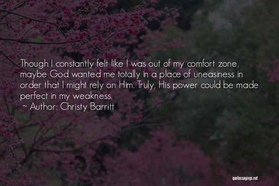 God Made Me Perfect Quotes By Christy Barritt