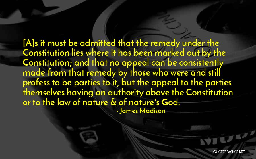 God Made Nature Quotes By James Madison