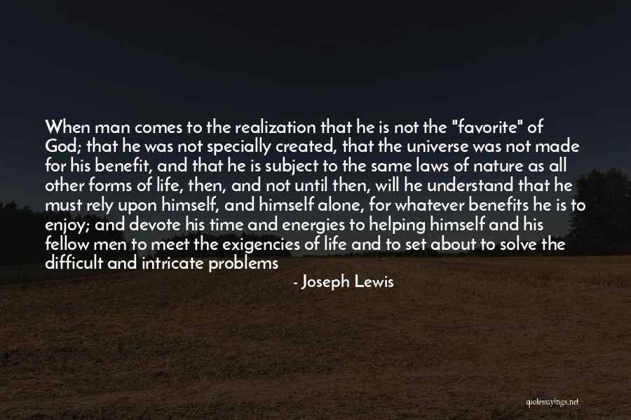 God Made Nature Quotes By Joseph Lewis God Made Nature Quotes By Joseph Lewis