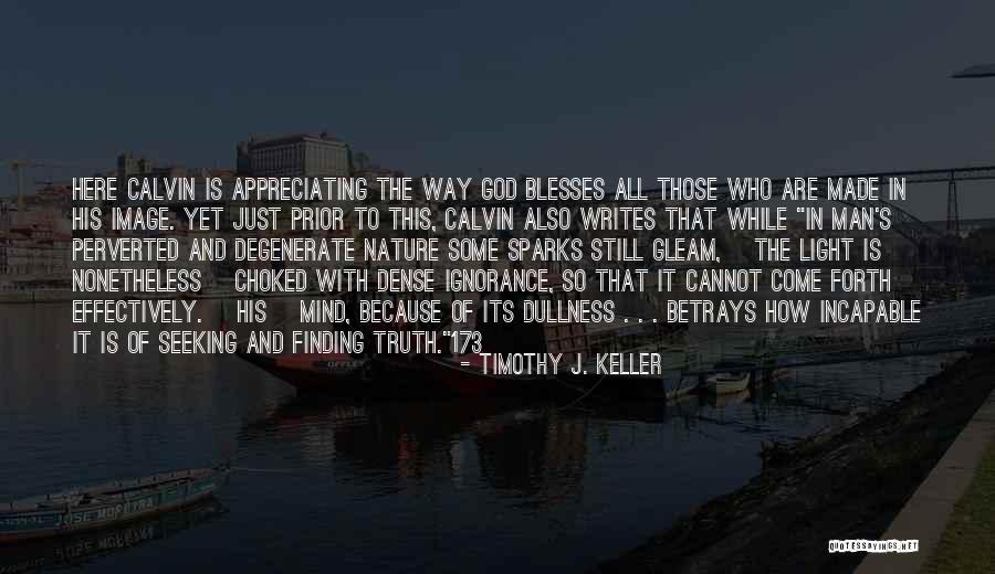 God Made Nature Quotes By Timothy J. Keller