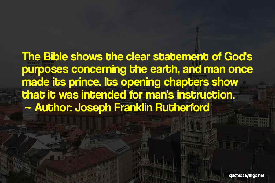 God Made Quotes By Joseph Franklin Rutherford