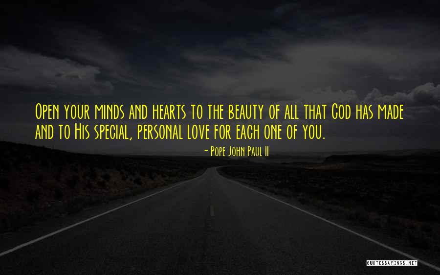 God Made You Special Quotes By Pope John Paul II