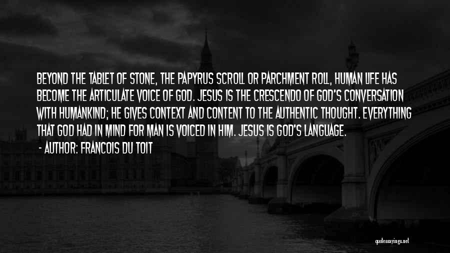 God Man Quotes By Francois Du Toit