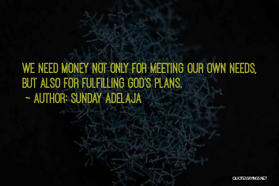 God Meeting Our Needs Quotes By Sunday Adelaja