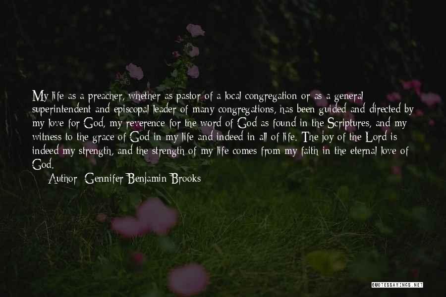 God My Strength Quotes By Gennifer Benjamin Brooks