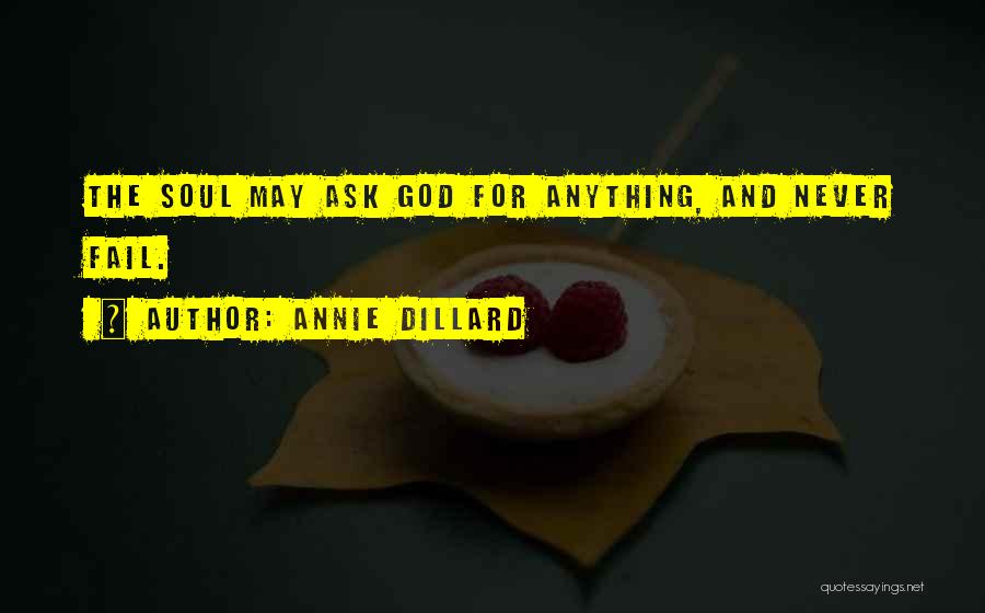 God Never Fail Quotes By Annie Dillard