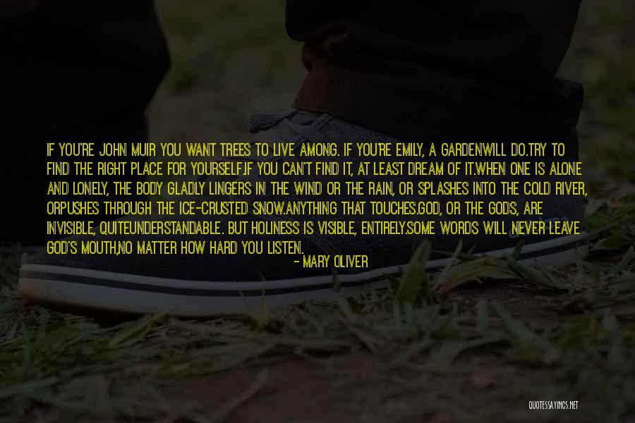 God Never Leave You Quotes By Mary Oliver God Never Leave You Quotes By Mary Oliver
