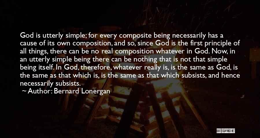 God Not Being Real Quotes By Bernard Lonergan