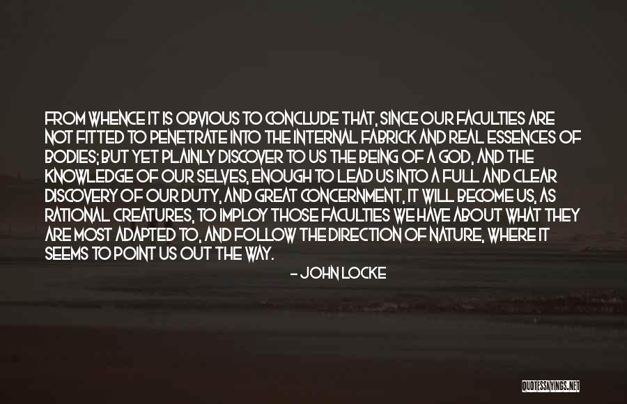 God Not Being Real Quotes By John Locke