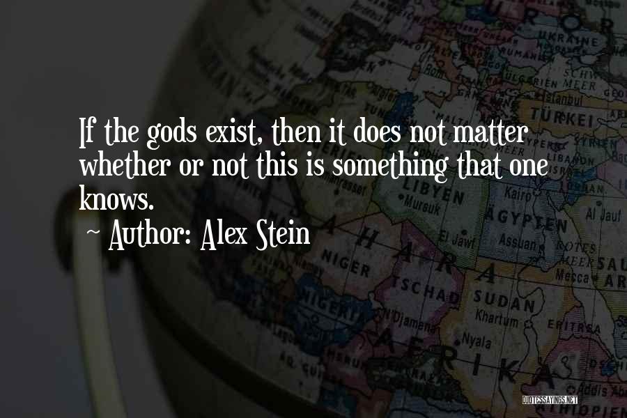 God Not Exist Quotes By Alex Stein