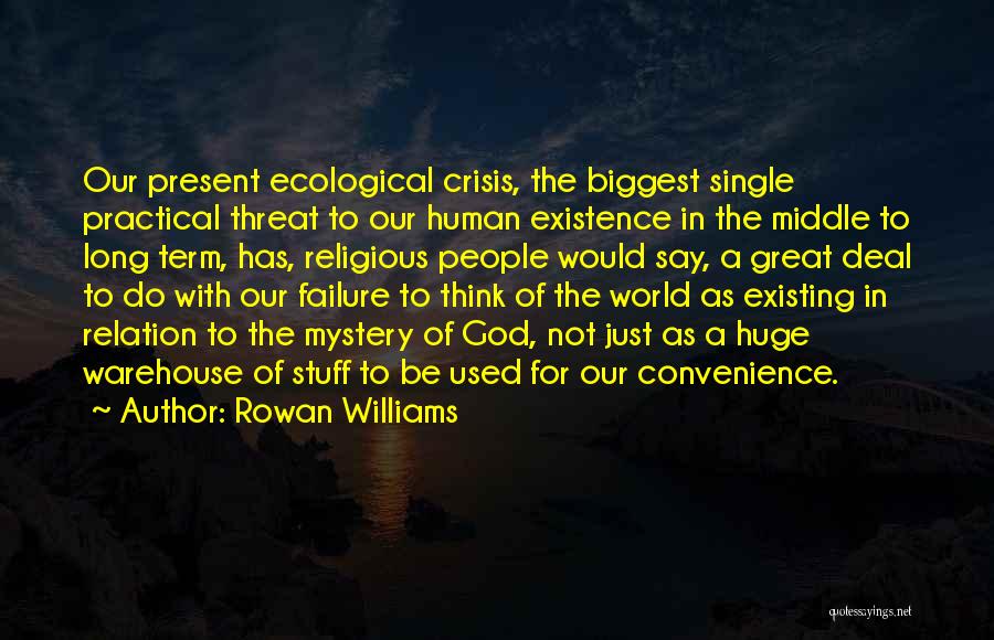 God Not Existing Quotes By Rowan Williams