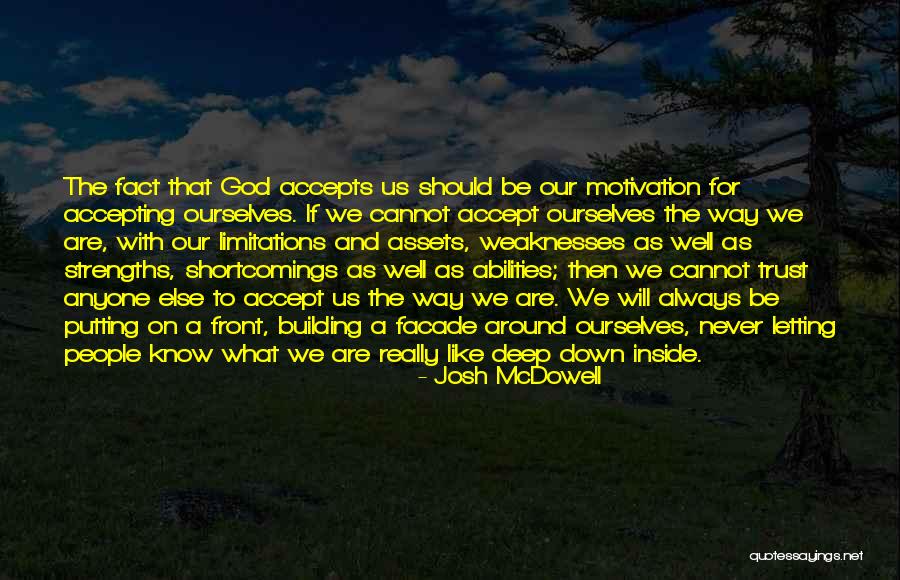 God Not Letting You Down Quotes By Josh McDowell