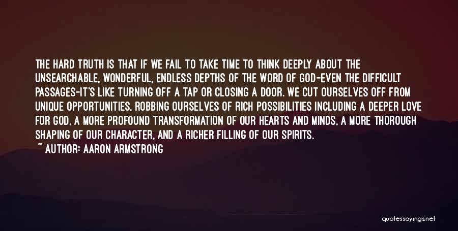 God Of Possibilities Quotes By Aaron Armstrong