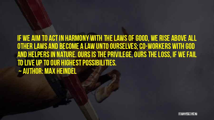 God Of Possibilities Quotes By Max Heindel