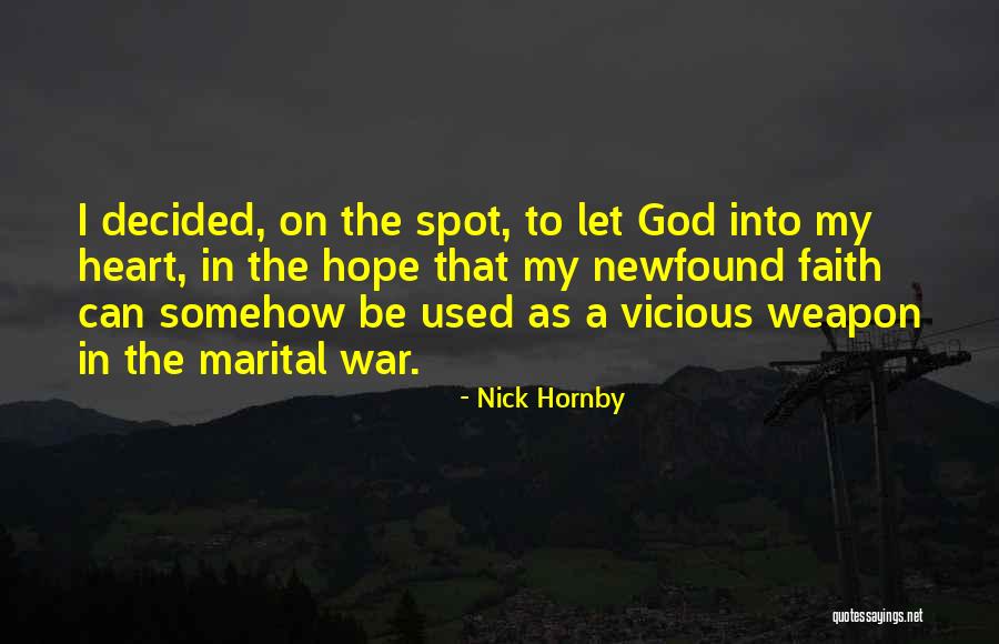 God Of War Hope Quotes By Nick Hornby God Of War Hope Quotes By Nick Hornby