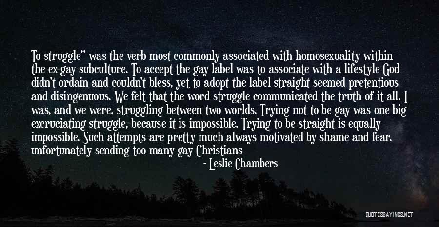 God On Homosexuality Quotes By Leslie Chambers God On Homosexuality Quotes By Leslie Chambers