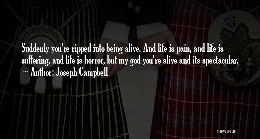 God Pain And Suffering Quotes By Joseph Campbell