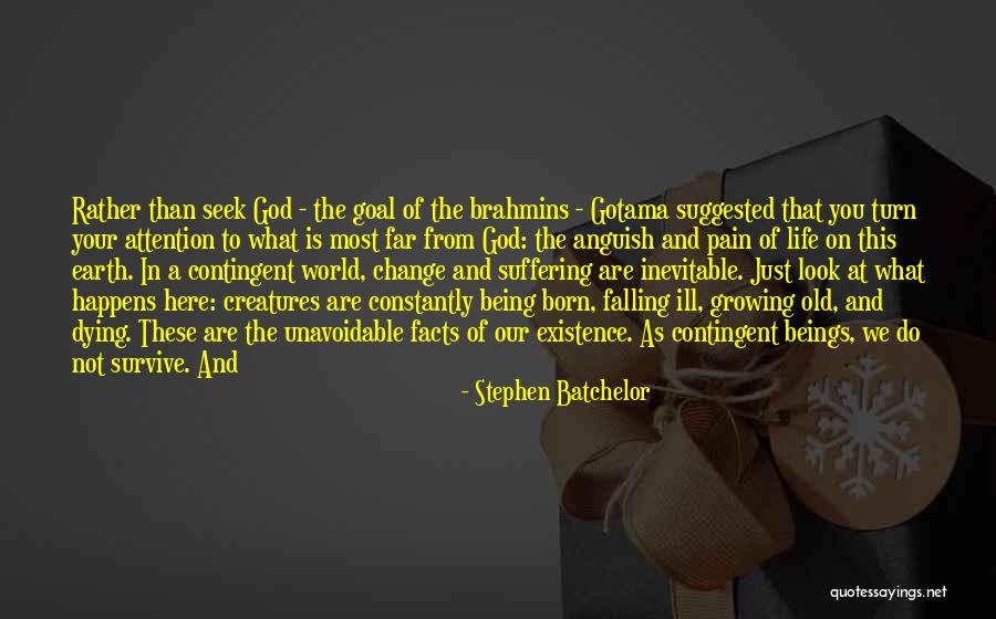 God Pain And Suffering Quotes By Stephen Batchelor