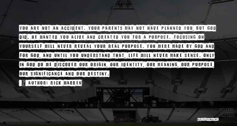 God Planned Your Life Quotes By Rick Warren