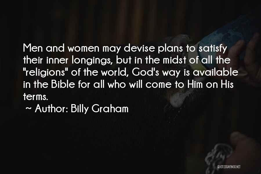 God Plans Bible Quotes By Billy Graham