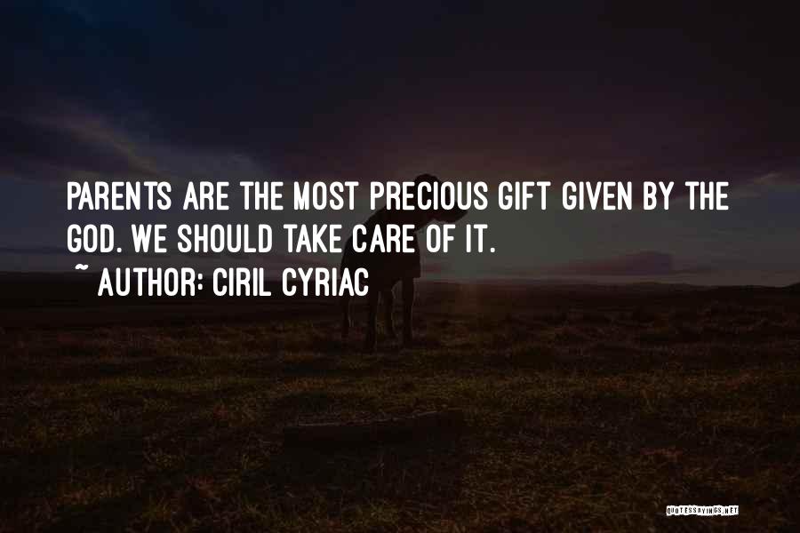 God Please Take Care Of Her Quotes By Ciril Cyriac