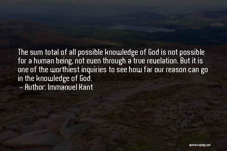 God Possible Quotes By Immanuel Kant