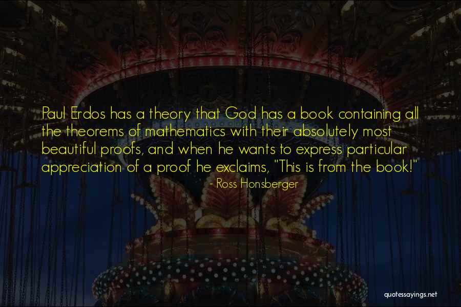 God Proof Quotes By Ross Honsberger God Proof Quotes By Ross Honsberger
