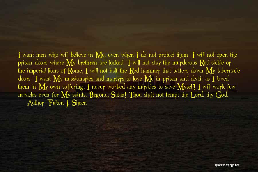 God Protect My Love Quotes By Fulton J. Sheen