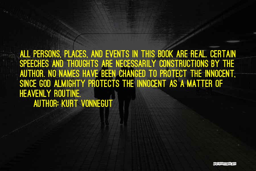 God Protects Quotes By Kurt Vonnegut