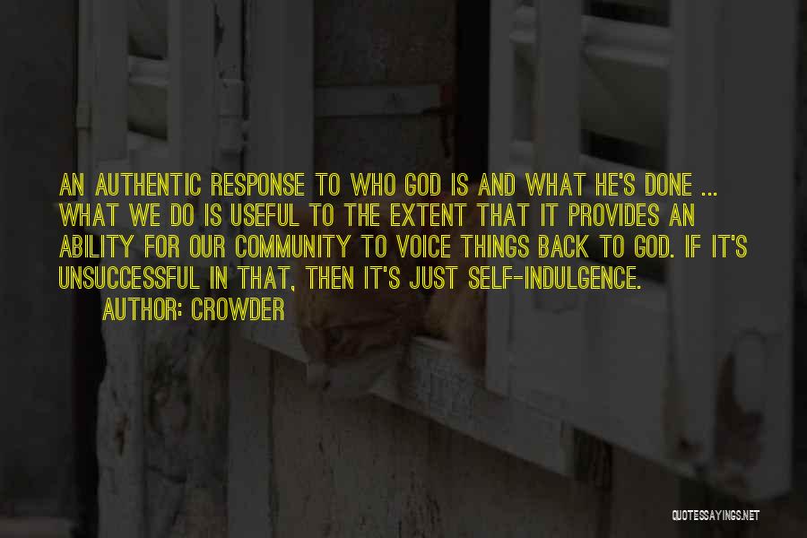 God Provides Quotes By Crowder