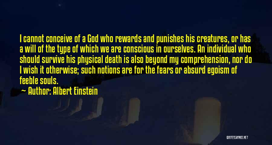 God Punishes Quotes By Albert Einstein