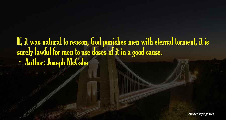 God Punishes Quotes By Joseph McCabe