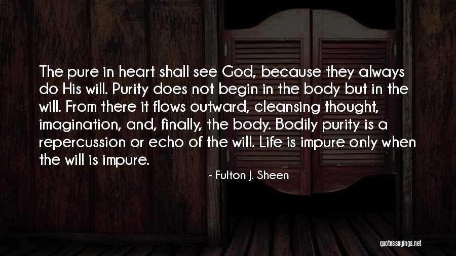 God Purity Quotes By Fulton J. Sheen God Purity Quotes By Fulton J. Sheen