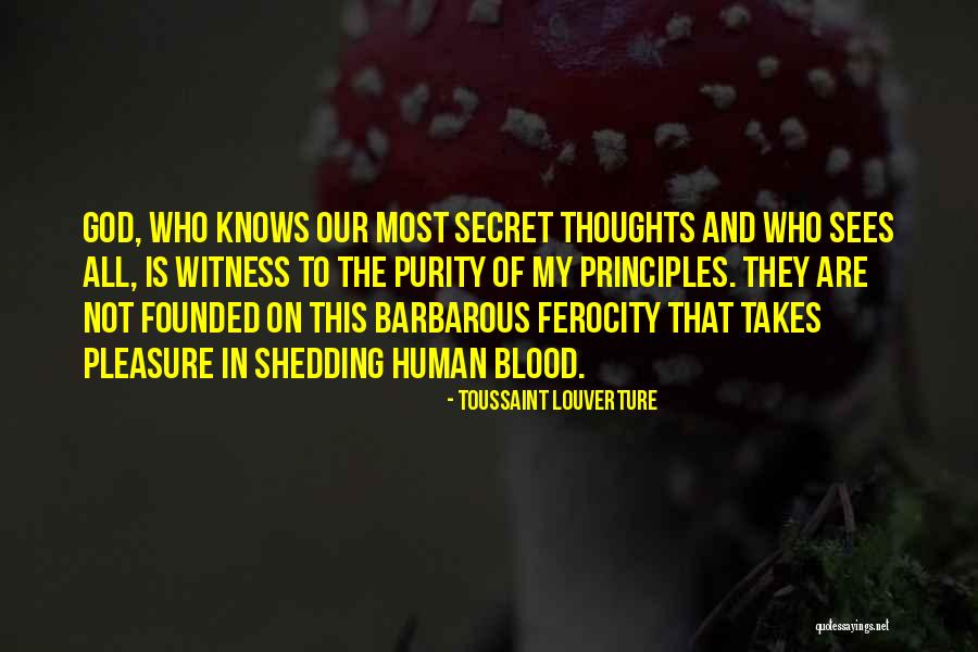 God Purity Quotes By Toussaint Louverture God Purity Quotes By Toussaint Louverture