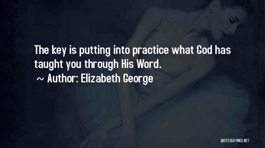 God Putting You Through Quotes By Elizabeth George