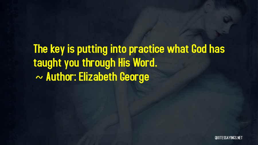 God Putting You Through Things Quotes By Elizabeth George