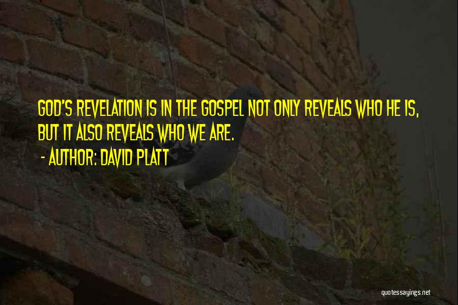 God Reveals Quotes By David Platt