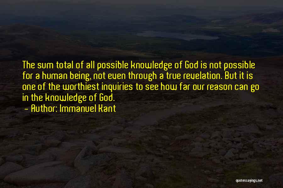 God Revelation Quotes By Immanuel Kant