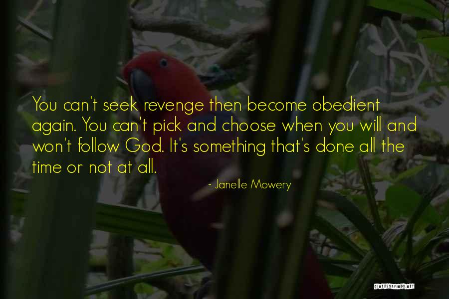 God Revenge Quotes By Janelle Mowery