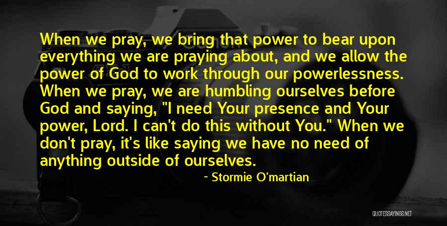 God Saying No Quotes By Stormie O'martian