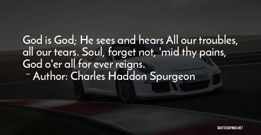 God Sees Our Tears Quotes By Charles Haddon Spurgeon