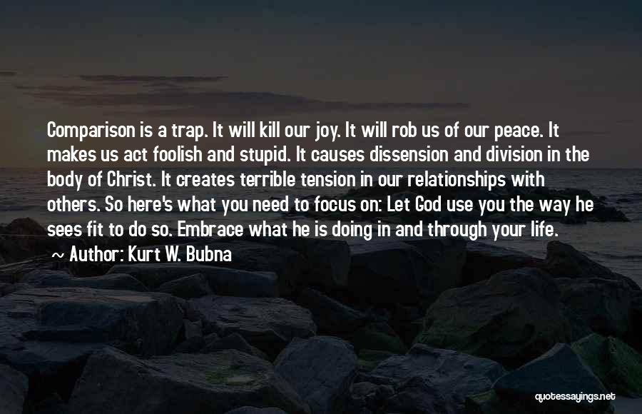 God Sees Us Quotes By Kurt W. Bubna