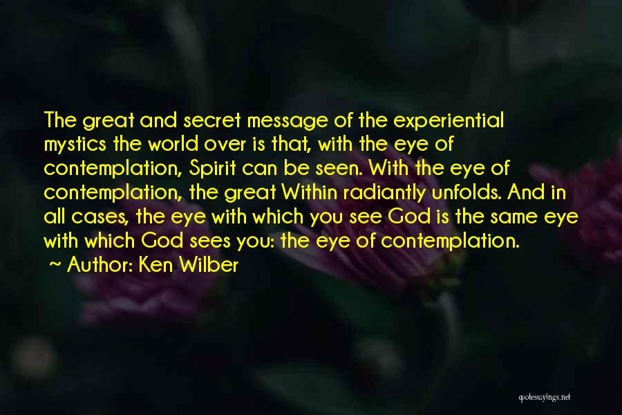 God Sees You Quotes By Ken Wilber